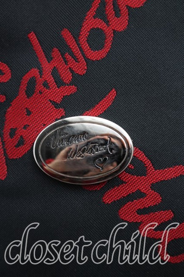 画像7: ヴィヴィアンウエストウッド 中古 / トートバッグ  黒ｘ紺  H-26-05-03-035-ba-OD-ZH (7)