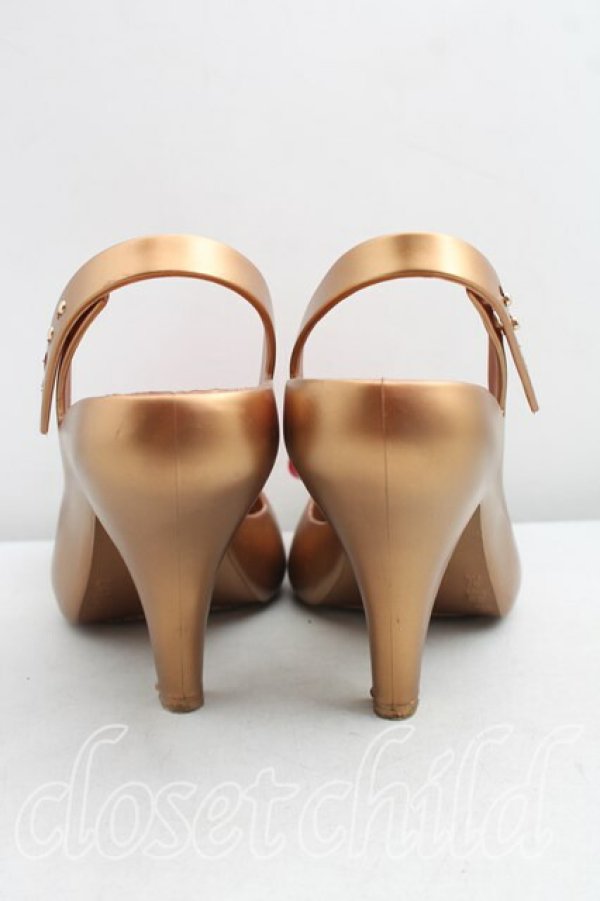 画像4: ヴィヴィアンウエストウッド×Melissa 中古 / レディドラゴン EU37（23.5cm相当） ブロンズ  H-26-05-03-038-sh-OD-ZH (4)