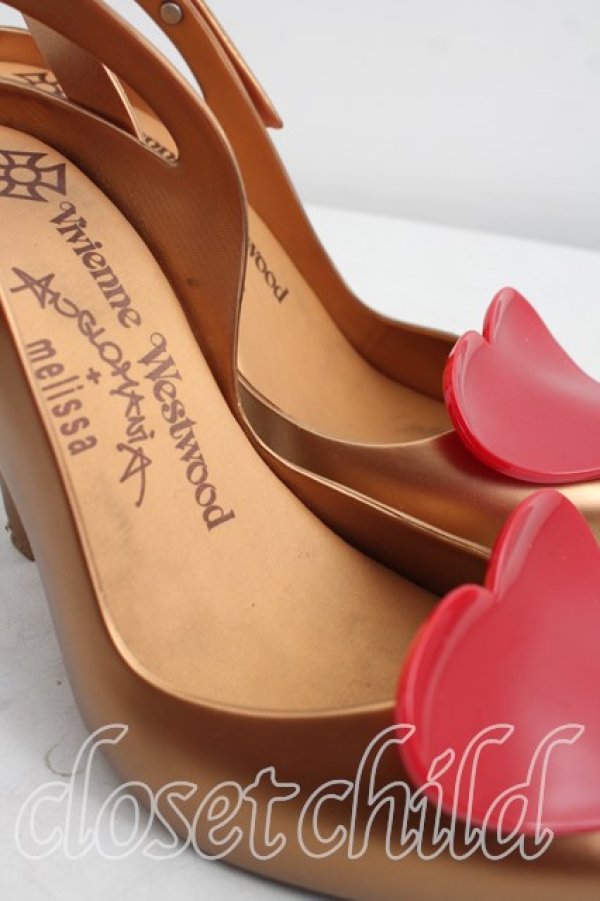 画像6: ヴィヴィアンウエストウッド×Melissa 中古 / レディドラゴン EU37（23.5cm相当） ブロンズ  H-26-05-03-038-sh-OD-ZH (6)