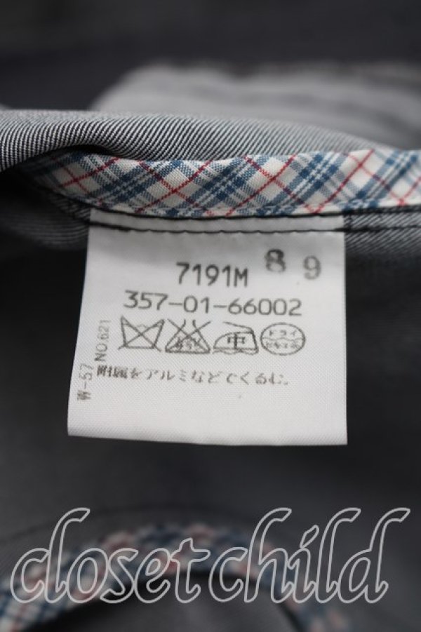 画像4: ヴィヴィアンウエストウッド 中古 / フロントアシメトレンチコート 3（11号相当） 青  H-26-05-03-005-co-OD-ZH (4)