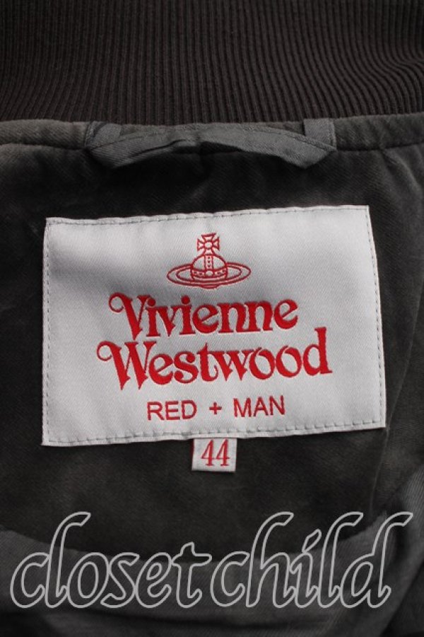 画像3: ヴィヴィアンウエストウッド 中古 / Broken Disco Orbベルベットボンバージャケット 44（メンズS相当） 灰ｘピンク  H-26-05-03-001-jc-OD-ZH (3)