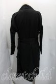 画像2: ヴィヴィアンウエストウッド MAN 中古 / ジャガードトレンチコート 44（メンズS相当） 黒  H-26-05-03-006-co-OD-ZH (2)