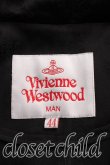 画像3: ヴィヴィアンウエストウッド MAN 中古 / ジャガードトレンチコート 44（メンズS相当） 黒  H-26-05-03-006-co-OD-ZH (3)