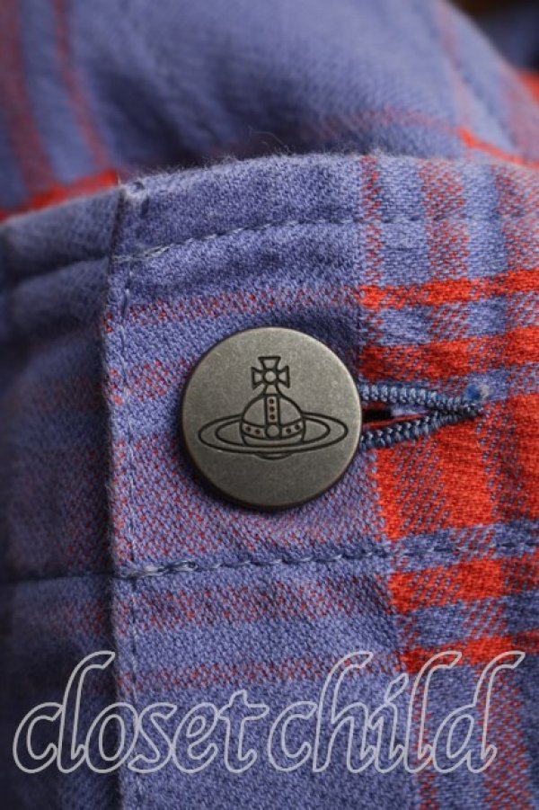 画像6: ヴィヴィアンウエストウッド 中古 / オールインワン 00(ワンサイズ) 赤ｘ青  H-26-05-03-008-pa-OD-ZH (6)