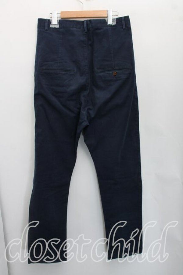 画像2: ヴィヴィアンウエストウッド MAN 中古 / チノパン 46（メンズM相当） 紺  H-26-05-03-010-pa-OD-ZH (2)