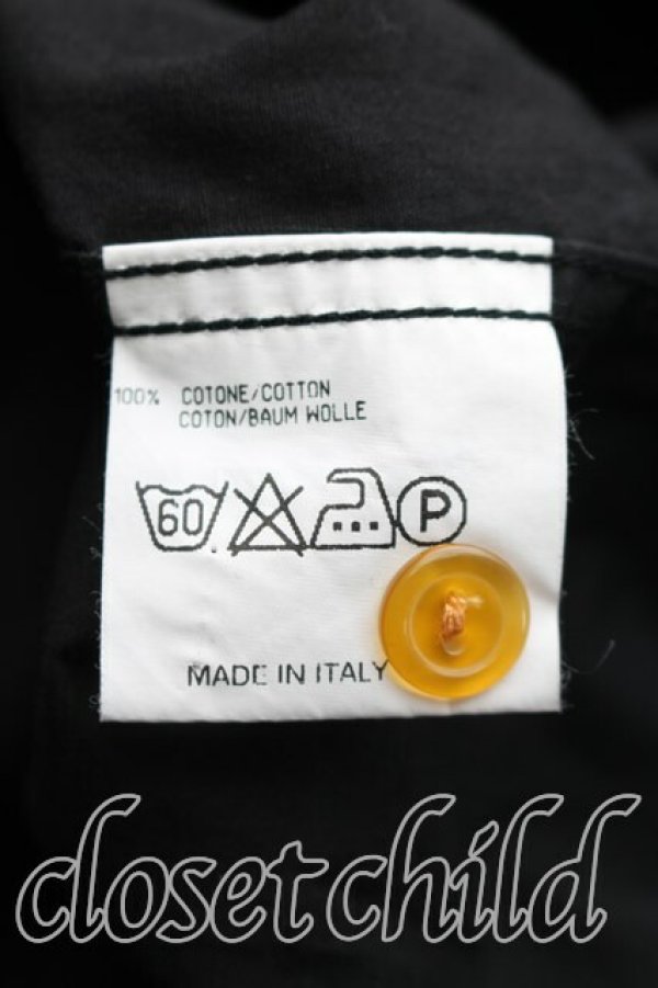 画像4: ヴィヴィアンウエストウッド MAN 中古 / 高襟シャツ III(メンズL相当） 黒  H-26-05-03-011-bl-OD-ZH (4)