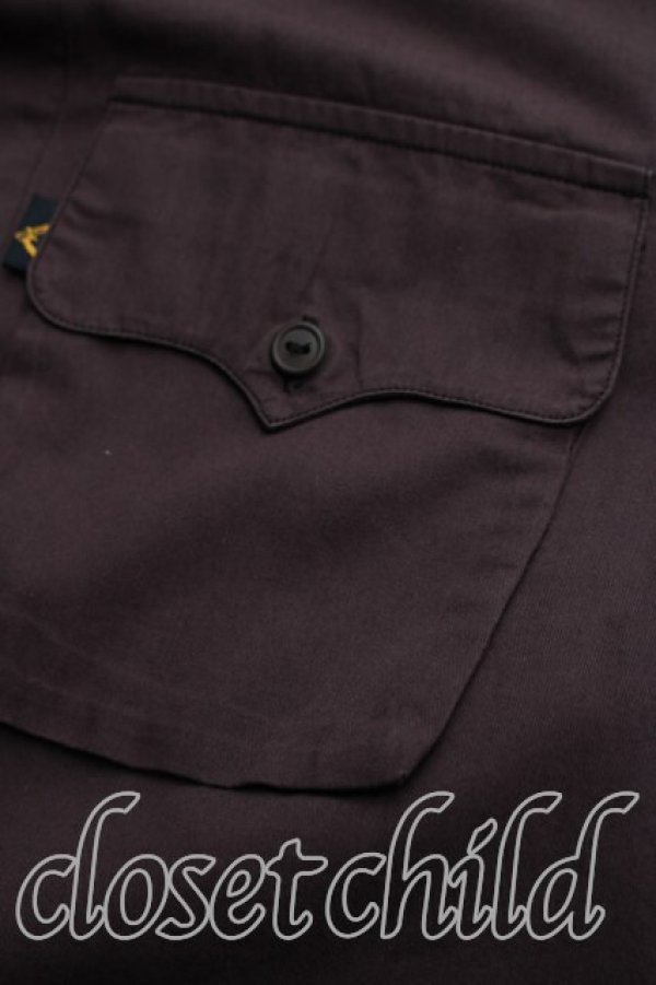 画像7: ANGLOMANIA 中古 / ダブルポケットシャツ 46（メンズM相当） 茶  H-26-05-03-012-bl-OD-ZH (7)