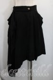 画像2: ヴィヴィアンウエストウッド 中古 / スポット柄イレギュラースカート 2（9号相当） 黒  H-26-05-03-015-sk-OD-ZH (2)