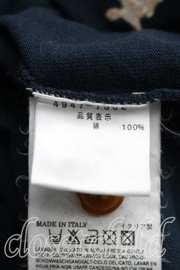 画像4: ヴィヴィアンウエストウッド MAN 中古 / グラフティオーブ刺繍カーディガン M 紺  H-26-05-03-016-to-OD-ZH (4)