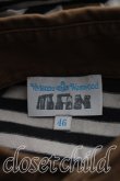 画像3: ヴィヴィアンウエストウッド MAN 中古 / ボーダーポロシャツ 46（メンズM相当） カーキｘ黒  H-26-05-03-017-to-OD-ZH (3)