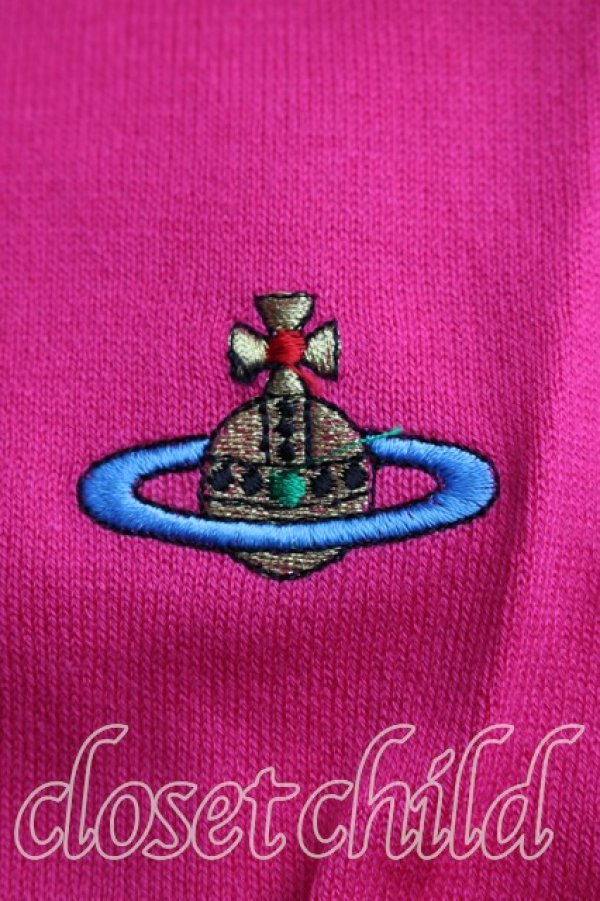 画像7: ヴィヴィアンウエストウッド 中古 / カラーオーブ刺繍カーディガン L ピンク  H-26-05-10-028-to-OD-ZH (7)