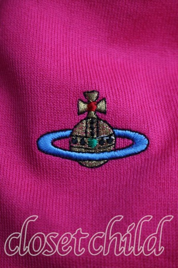 画像6: ヴィヴィアンウエストウッド 中古 / カラーオーブ刺繍カーディガン L ピンク  H-26-05-10-029-to-OD-ZH (6)
