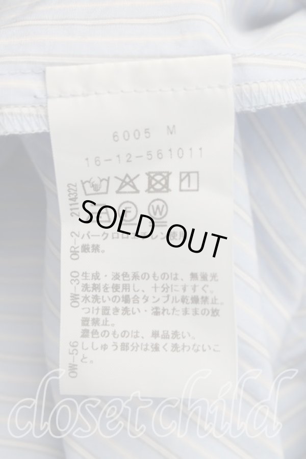 画像4: ヴィヴィアンウエストウッド 中古 / オーガニックコットンワッシャーウエストギャザーAラインシャツワンピース 00（ワンサイズ） 青  H-26-05-10-004-op-OD-ZH (4)