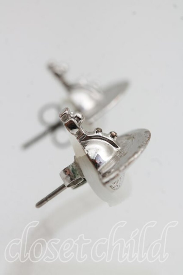 画像3: ヴィヴィアンウエストウッド 中古 / ソリッドオーブピアス  シルバー  H-26-05-10-052-er-OD-ZH (3)