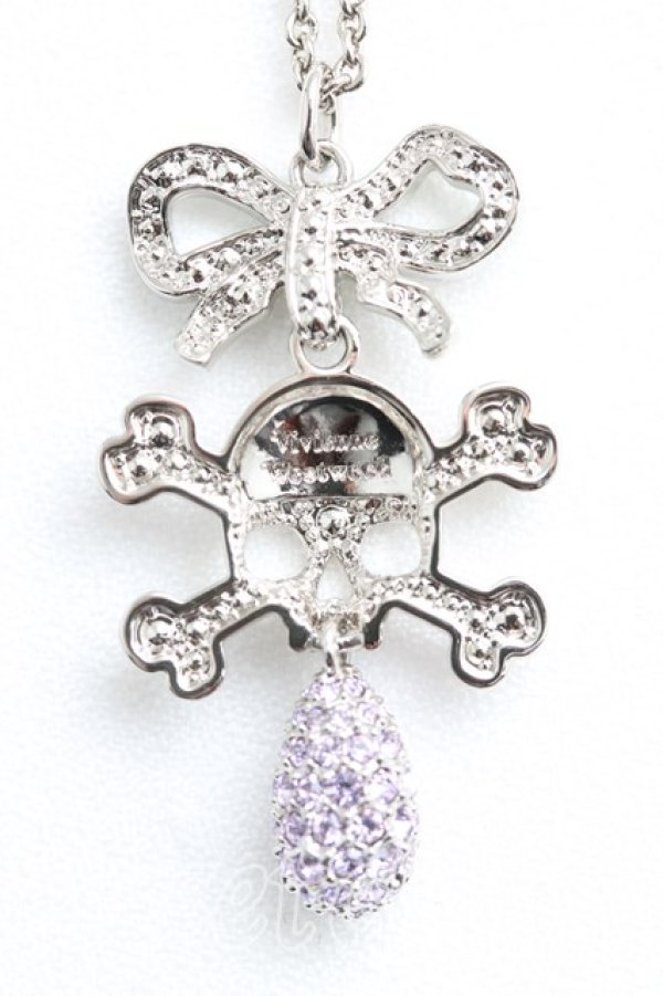 画像2: ヴィヴィアンウエストウッド 中古 / Faustine Skull Pendant  シルバー  H-26-05-10-063-nl-OD-ZH (2)