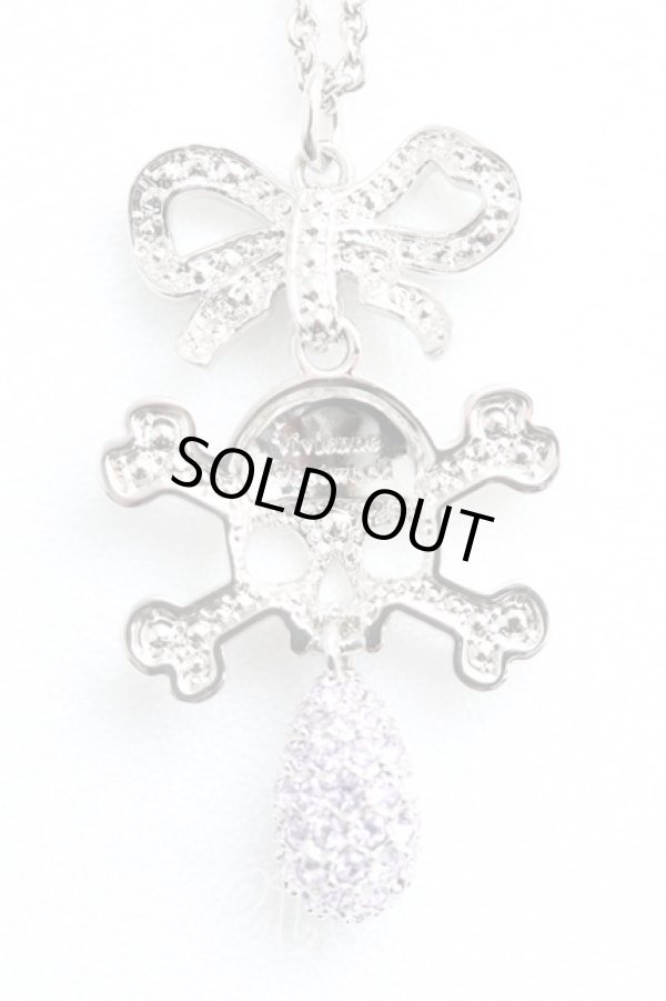 画像2: ヴィヴィアンウエストウッド 中古 / Faustine Skull Pendant  シルバー  H-26-05-10-063-nl-OD-ZH (2)