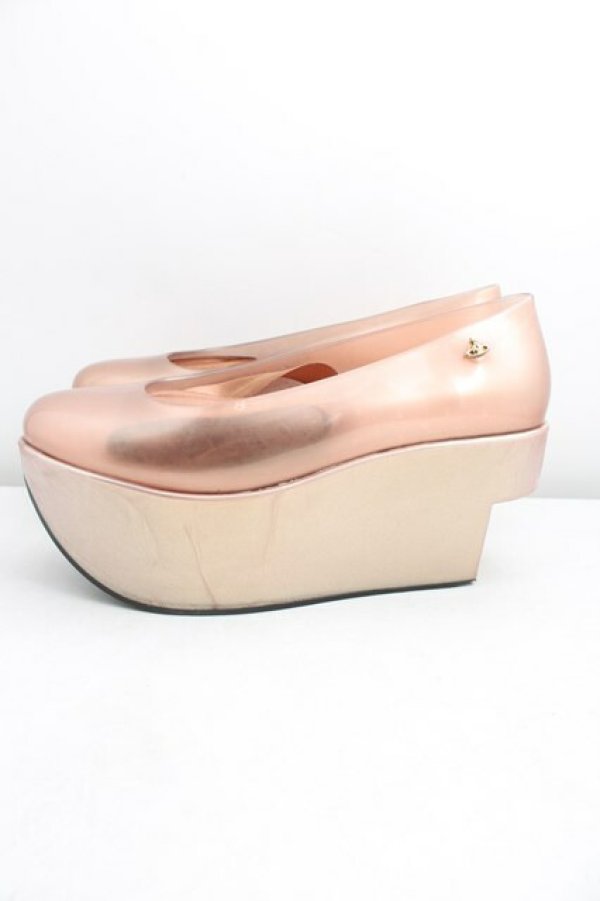 画像3: ヴィヴィアンウエストウッド×Melissa 中古 / メリッサロッキンホースバレリーナ EU39（24.5cm相当） ピンクゴールド  H-26-05-10-066-sh-OD-ZH (3)