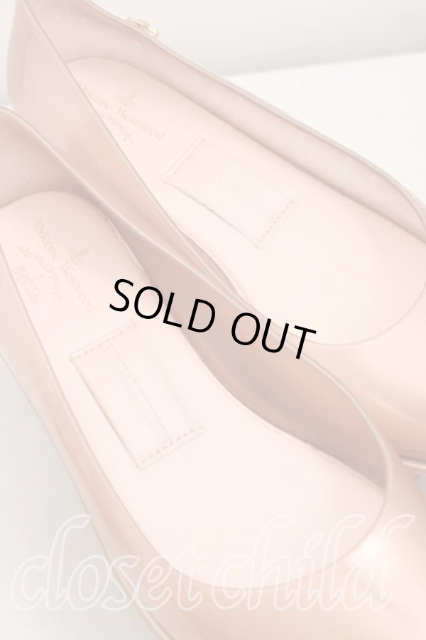 画像6: ヴィヴィアンウエストウッド×Melissa 中古 / メリッサロッキンホースバレリーナ EU39（24.5cm相当） ピンクゴールド  H-26-05-10-066-sh-OD-ZH (6)
