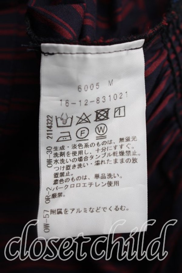 画像4: ヴィヴィアンウエストウッド 中古 / ビスチェ付シャーリングシャツ 00（ワンサイズ） 赤×紺  H-26-05-10-014-bl-OD-ZH (4)