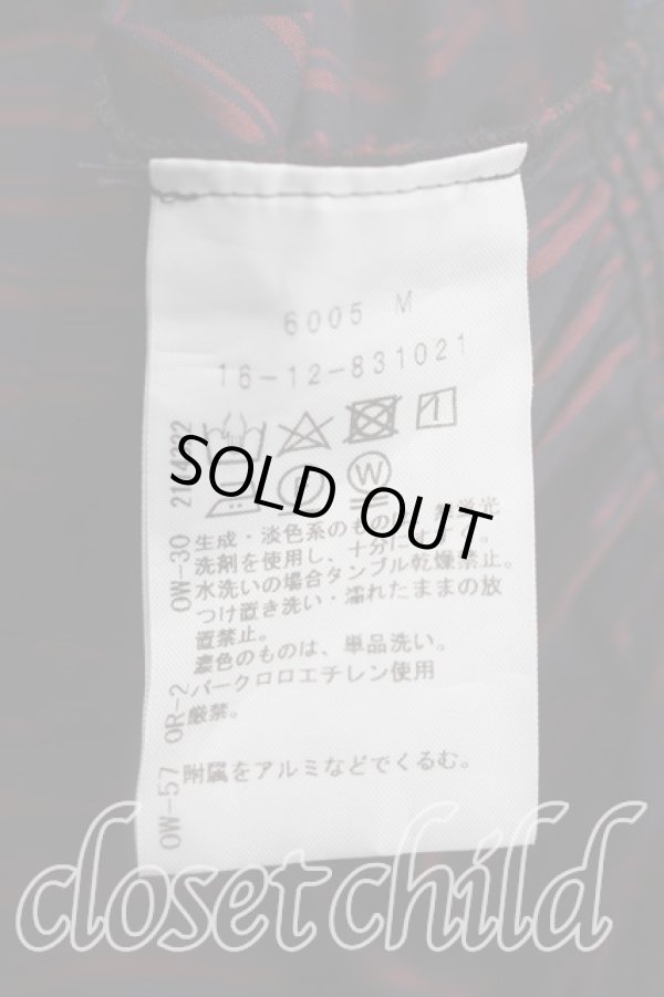 画像4: ヴィヴィアンウエストウッド 中古 / ビスチェ付シャーリングシャツ 00（ワンサイズ） 赤×紺  H-26-05-10-014-bl-OD-ZH (4)