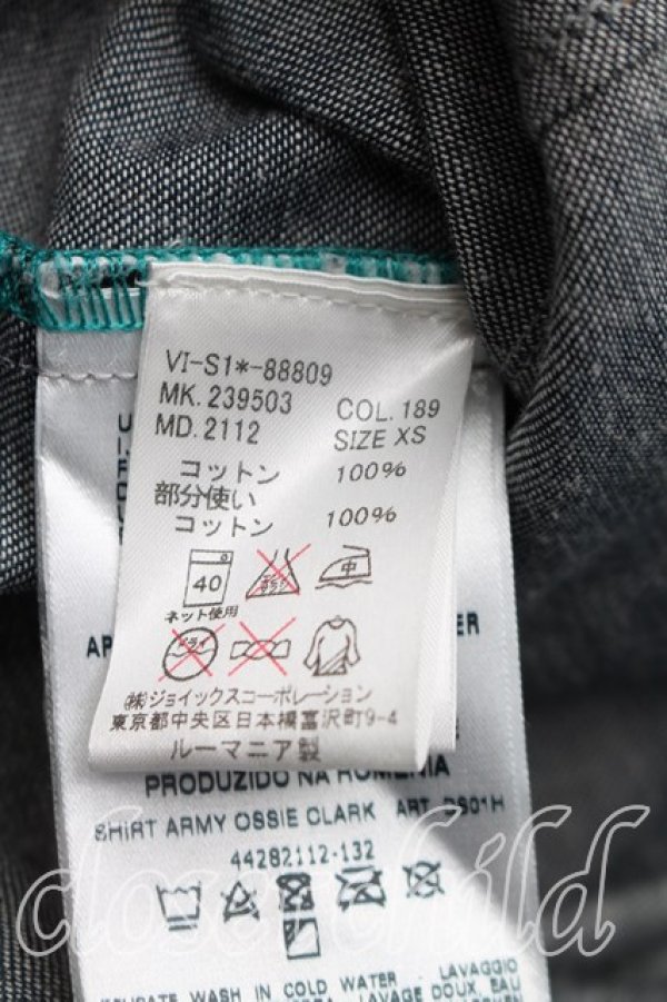 画像4: ANGLOMANIA 中古 / デニムシャツ XS インディゴ  H-26-05-10-016-bl-OD-ZH (4)