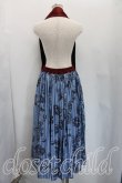 画像2: ヴィヴィアンウエストウッド 中古 / Mannor Mall Paper プリントベルト付キスカート 00（ワンサイズ） 青×赤  H-26-05-17-018-sk-OD-ZH (2)