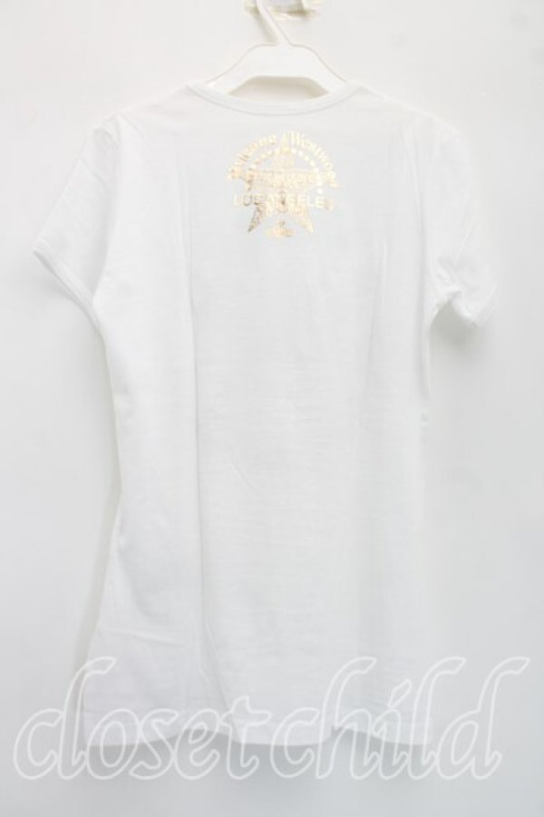 画像2: ヴィヴィアンウエストウッド 中古 / ウィングハートptTシャツ S 白  H-26-05-17-020-ts-OD-ZH (2)
