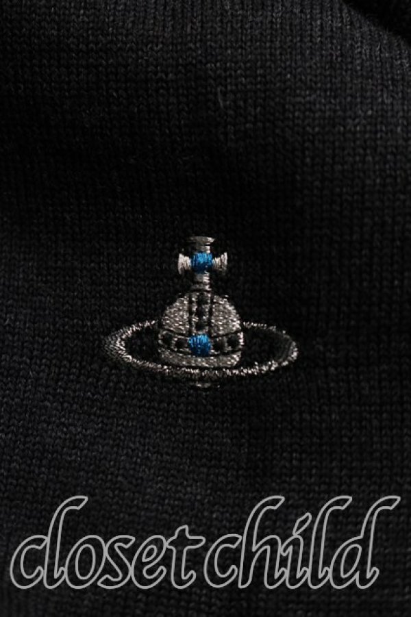 画像6: ヴィヴィアンウエストウッド MAN 中古 / クロック刺繍カーディガン 44（メンズS相当） 黒  H-26-05-17-025-to-OD-ZH (6)