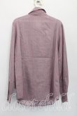 画像2: ヴィヴィアンウエストウッド 中古 / ストライプタイフロントシャツ 3（11号相当） ピンクｘ灰  H-26-05-17-028-bl-OD-ZH (2)
