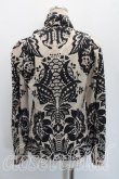 画像2: ヴィヴィアンウエストウッド 中古 / フラワーptタイフロントシャツ 2（9号相当） ベージュｘ黒  H-26-05-17-032-bl-OD-ZH (2)