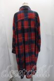 画像2: ヴィヴィアンウエストウッド 中古 / タータンチェックシャツワンピース 00(ワンサイズ) 赤×青  H-26-05-17-005-op-OD-ZH (2)