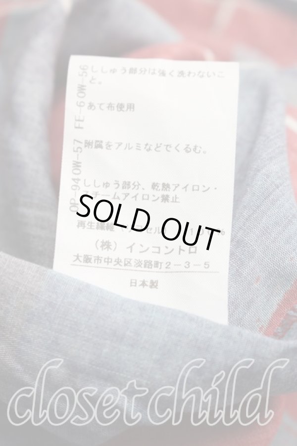 画像5: ヴィヴィアンウエストウッド 中古 / タータンチェックシャツワンピース 00(ワンサイズ) 赤×青  H-26-05-17-005-op-OD-ZH (5)