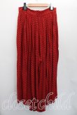 画像2: ヴィヴィアンウエストウッド 中古 / 総柄ワイドプリーツパンツ M 赤×黒  H-26-05-17-009-pa-OD-ZH (2)