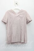 画像2: ヴィヴィアンウエストウッド 中古 / ストライプタイフロントシャツ 2（9号相当） ピンク  H-26-05-17-013-bl-OD-ZH (2)