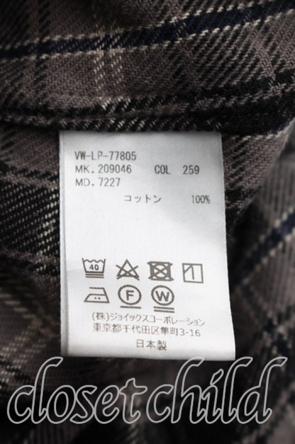 画像4: ヴィヴィアンウエストウッド MAN 中古 / タータンチェックロングシャツ FREE 灰×黒  H-26-05-17-015-bl-OD-ZH (4)