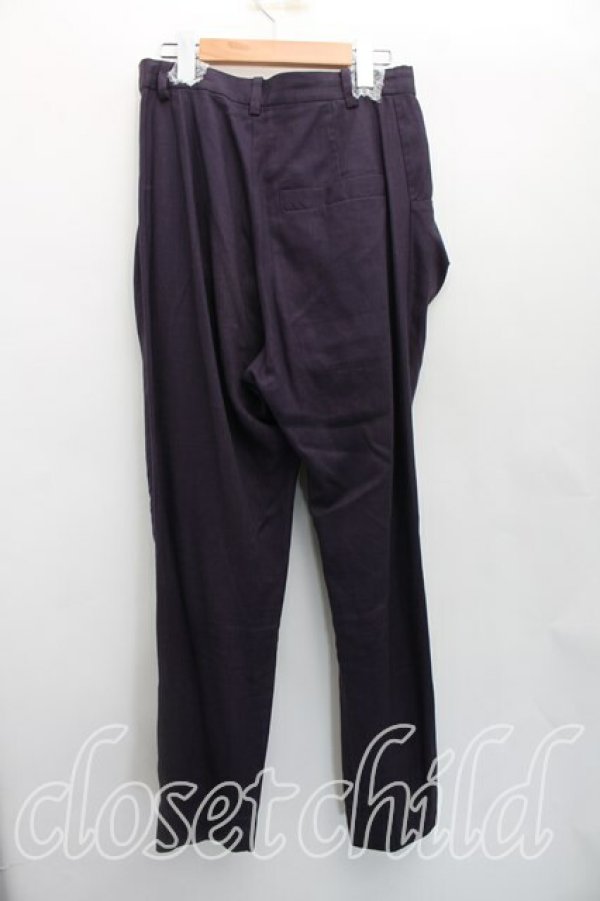 画像2: ヴィヴィアンウエストウッド 中古 / リネンテーパードパンツ 1（7号相当） 紫  H-26-05-24-020-pa-OD-ZH (2)