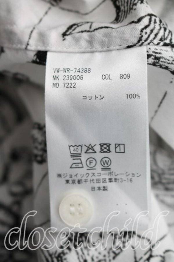 画像4: ヴィヴィアンウエストウッド MAN 中古 / CONSTELLATION BIGオジークラークシャツ FREE 白  H-26-05-24-023-bl-OD-ZH (4)