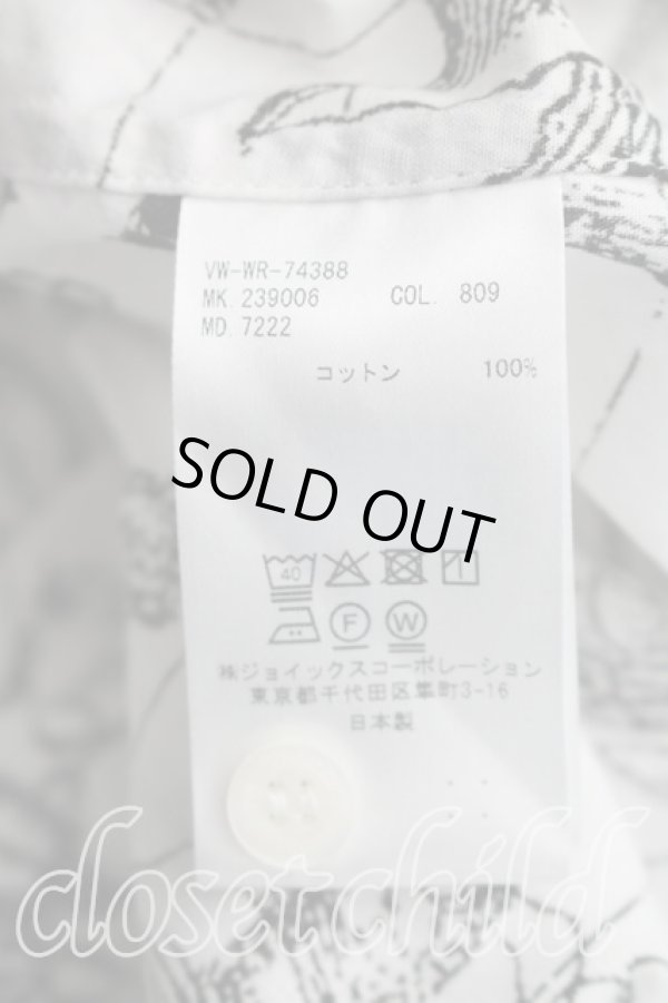 画像4: ヴィヴィアンウエストウッド MAN 中古 / CONSTELLATION BIGオジークラークシャツ FREE 白  H-26-05-24-023-bl-OD-ZH (4)