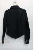 画像2: ヴィヴィアンウエストウッド 中古 / 単色オーブ刺繍シャツ 1（7号相当） 黒  H-26-05-24-025-bl-OD-ZH (2)