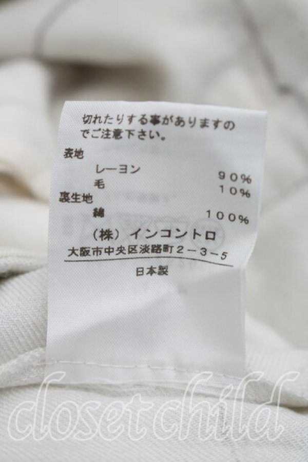 画像5: ANGLOMANIA 中古 / 格子ptカンガルースカート 38（M相当） 白  H-26-05-24-034-sk-OD-ZH (5)