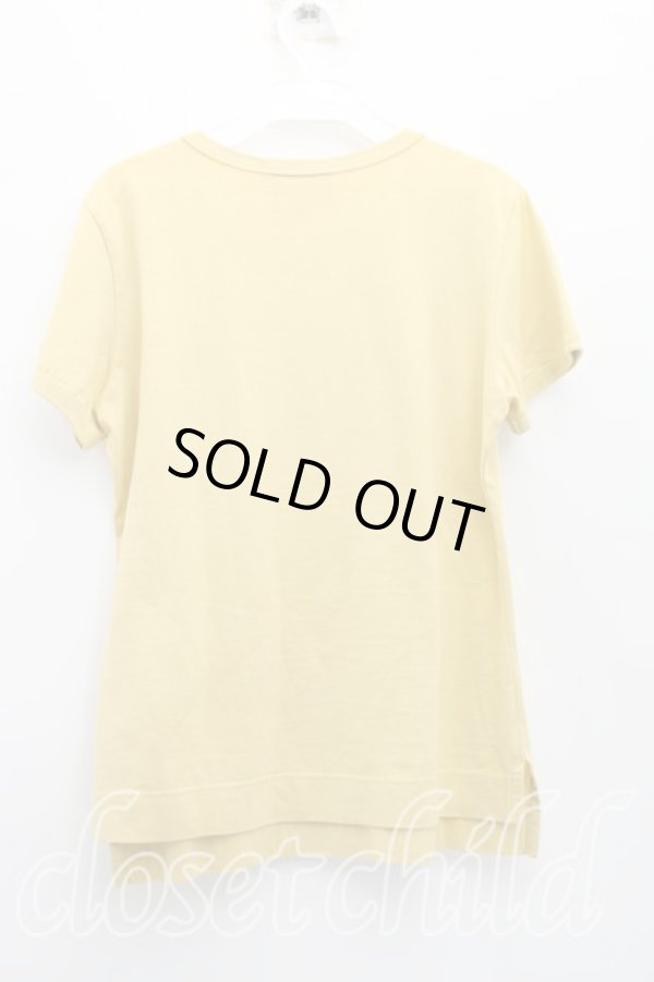 画像2: ヴィヴィアンウエストウッド 中古 / 単色オーブ刺繍Tシャツ 02（9号相当） 黄色  H-26-05-24-045-ts-OD-ZH (2)