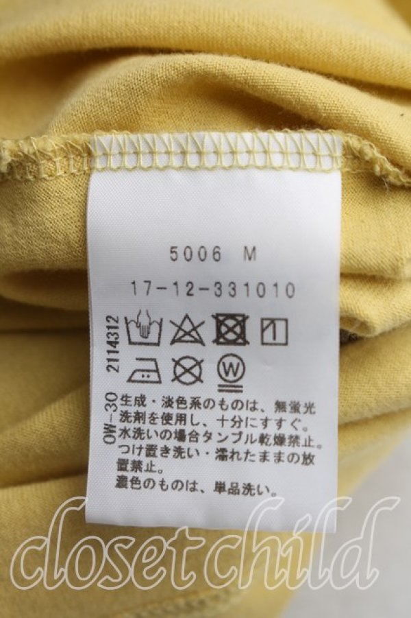 画像4: ヴィヴィアンウエストウッド 中古 / 単色オーブ刺繍Tシャツ 02（9号相当） 黄色  H-26-05-24-045-ts-OD-ZH (4)
