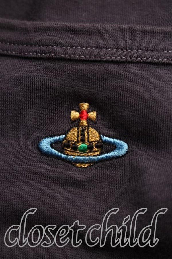 画像6: ヴィヴィアンウエストウッド 中古 / カラーオーブ刺繍カットソー S 灰  H-26-05-24-049-to-OD-ZH (6)