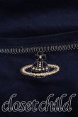 画像6: ヴィヴィアンウエストウッド 中古 / 単色オーブ刺繍タンクトップ 2（9号相当） 黒  H-26-05-24-050-to-OD-ZH (6)