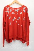 画像2: ヴィヴィアンウエストウッド 中古 / バタフライptカットソー 2（9号相当） 朱  H-26-05-24-055-to-OD-ZH (2)