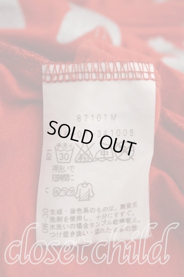 画像4: ヴィヴィアンウエストウッド 中古 / バタフライptカットソー 2（9号相当） 朱  H-26-05-24-055-to-OD-ZH (4)
