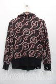 画像2: ヴィヴィアンウエストウッド 中古 / スター柄ライダーススウェット 2（9号相当） 黒ｘ赤  H-26-05-24-056-to-OD-ZH (2)