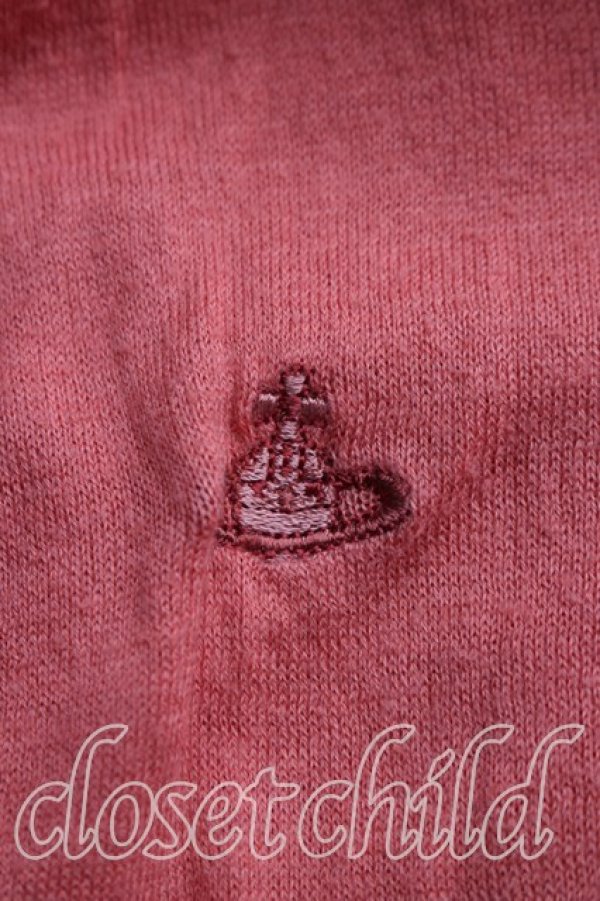 画像6: ヴィヴィアンウエストウッド 中古 / 単色オーブ刺繍ロングカーディガン 2（9号相当） オレンジ  H-26-05-24-057-to-OD-ZH (6)
