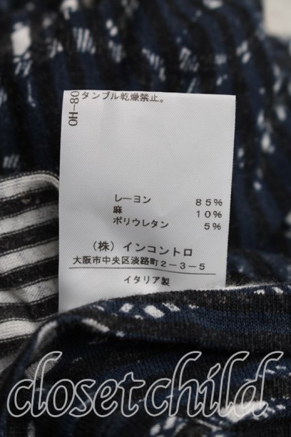 画像5: ANGLOMANIA 中古 / ボーダーノースリーブワンピース S 紺ｘ黒  H-26-05-31-004-op-OD-ZH (5)