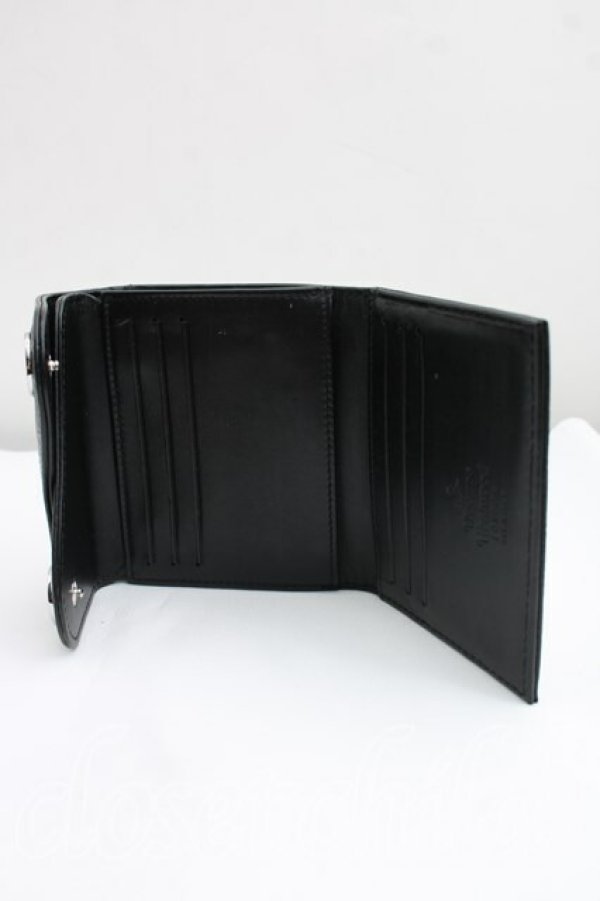 画像3: ヴィヴィアンウエストウッド 中古 / DOT SMALL DOUBLE FLAP  黒  H-26-05-31-047-wa-OD-ZH (3)